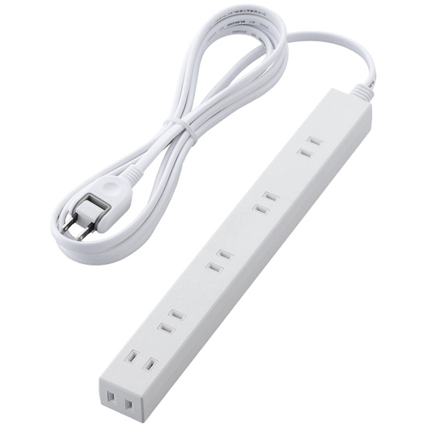 広々タップ/雷ガード/6個口/3.0m/ホワイト