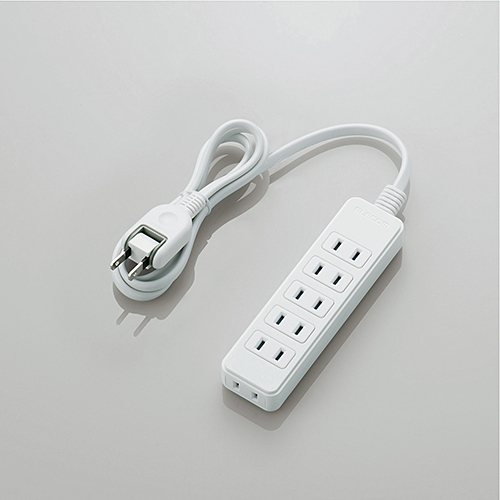 スイングプラグタップ/6個口/1m/ホワイト