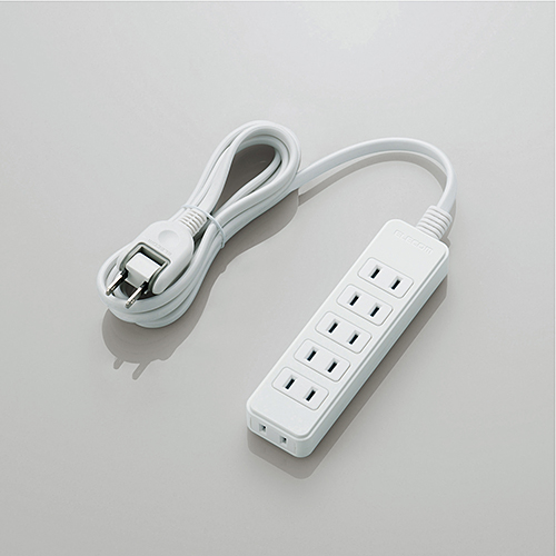 スイングプラグタップ/6個口/2m/ホワイト