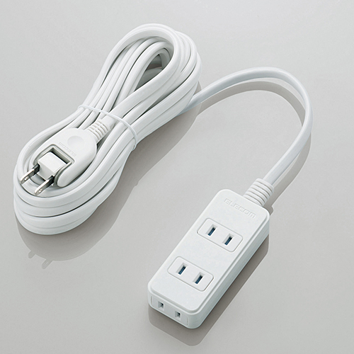 シャッタータップ/3個口/5m/ホワイト