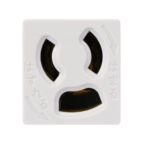 RoHs準拠OAタップ/3P/10個口/2Pスイングプラグ/雷ガード/2m