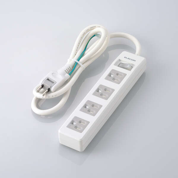 法人用タップ/3P4個口/差込口2P/一括スイッチ/マグネット・ホコリシャッター付/1m/RoHS対応