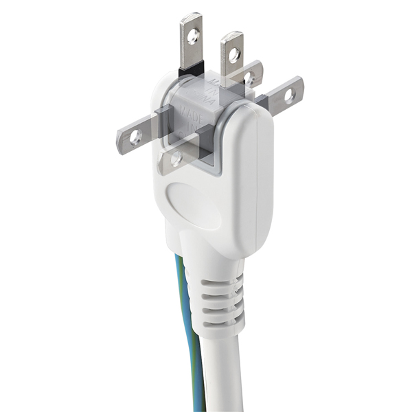 3pinタップ/マグネット付/ホコリシャッター付/4個口/2.5m/ホワイト