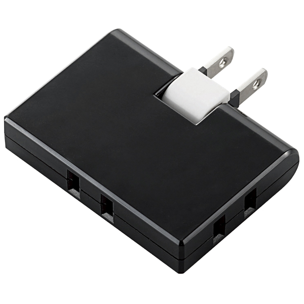 コーナータップ/3個口/ブラック