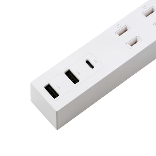 USBタップ/USB-C×1/USB-A×2/AC×3/15W/0.5m/ホワイト