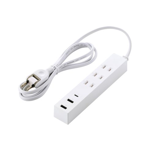 USBタップ/USB-C×1/USB-A×2/AC×3/15W/1.5m/ホワイト