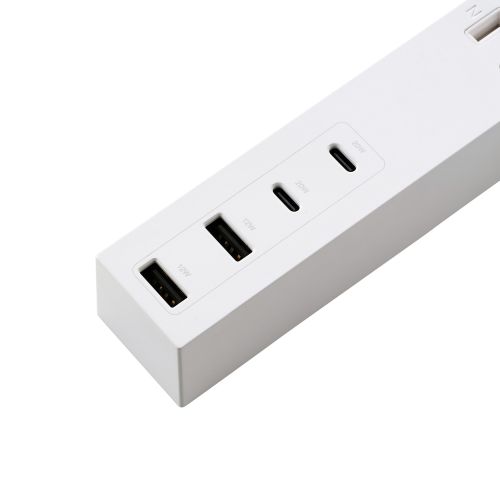 USBタップ/USB-C×2/USB-A×2/AC×3/27W/0.5m/ホワイト