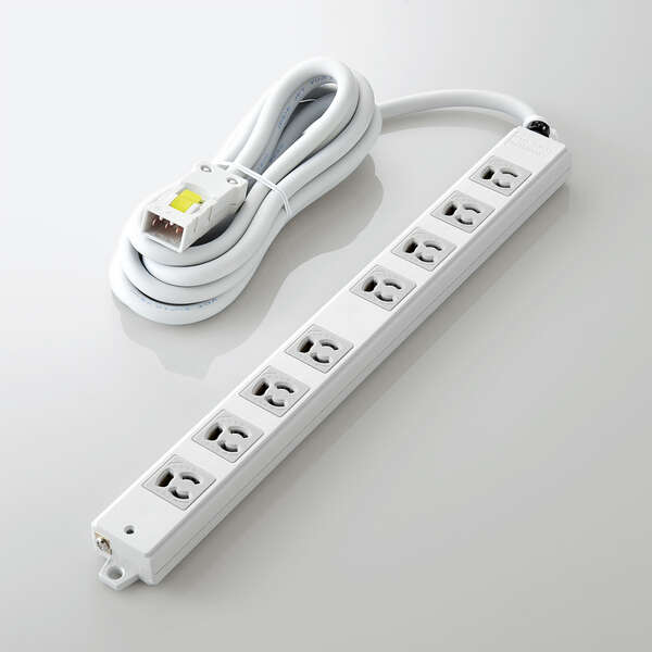 法人用タップ/ハーネスタップ/8口/抜けどめあり/3m