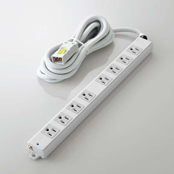 法人用タップ/ハーネスタップ/8口/抜けどめなし/3m