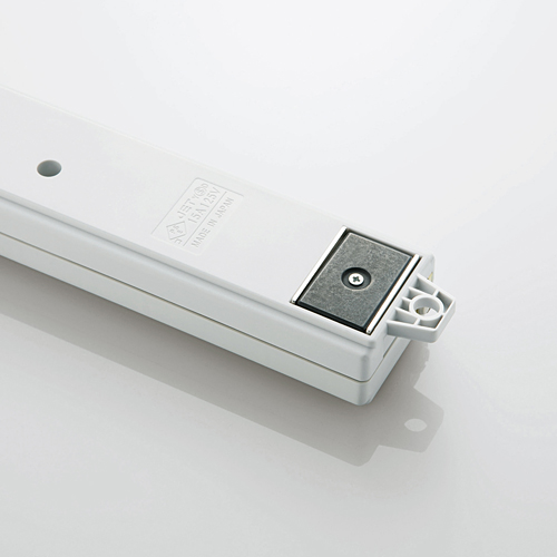 タップ/工事用/抜け止め/3P/8個口/雷ガード/マグネット付き/3m/グレー