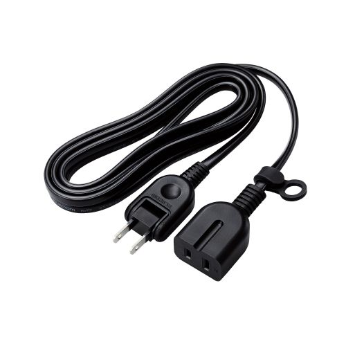 延長タップ/スタンダード/ホコリ防止シャッター付/2.0m/ブラック