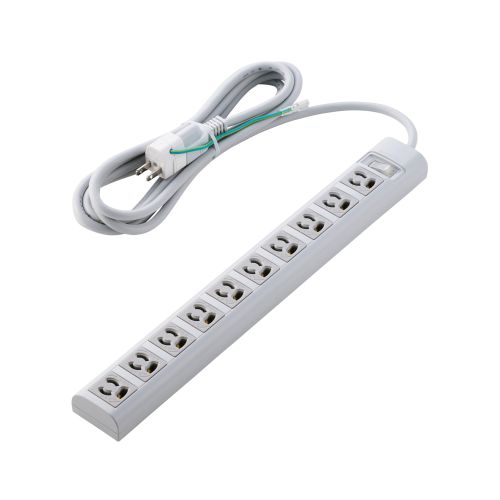 OAタップ/3P/10個口/マグネット/抜け止め/スイッチ/簡易/3m