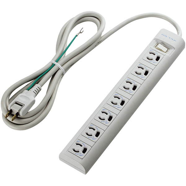 OAタップ/3P/7個口/マグネット/抜け止め/スイッチ/2.0m