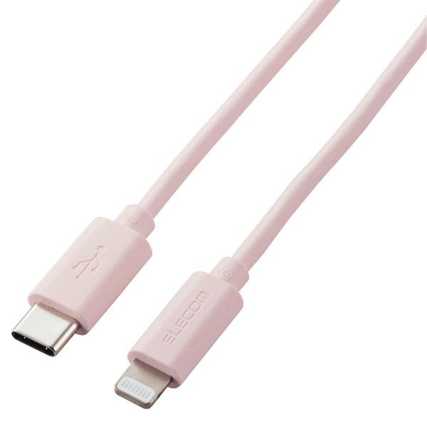 USB-C to Lightningケーブル/1.0m/ピンク