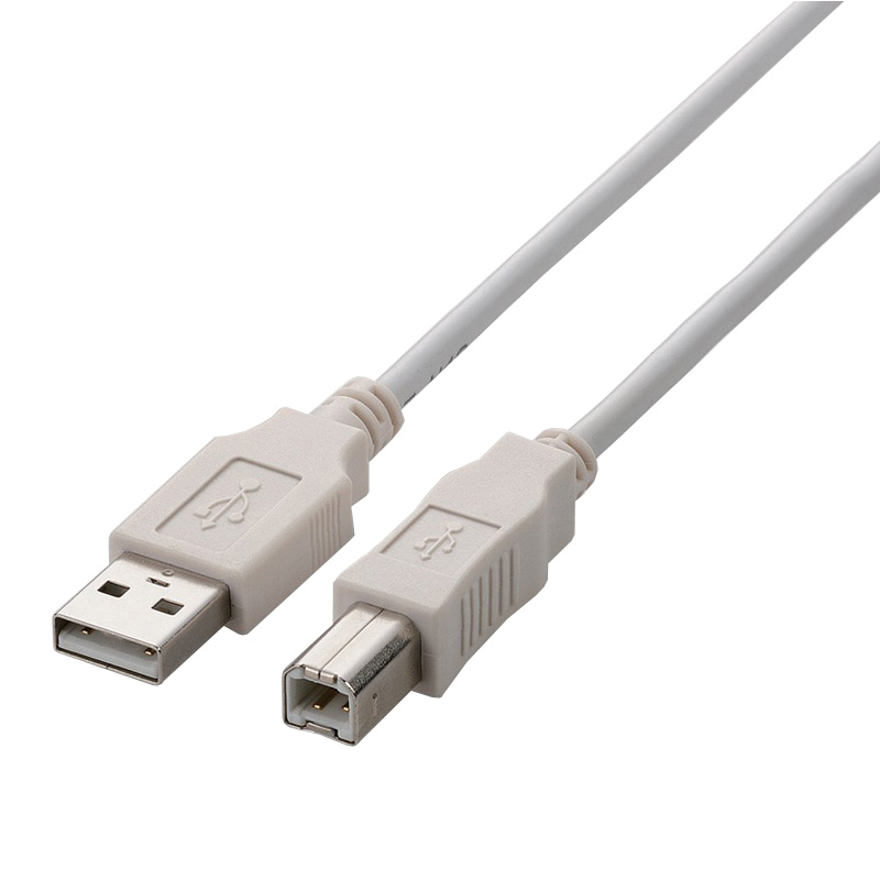 USB2.0ケーブル/A-Bタイプ/ノーマル/3.0m/ホワイト