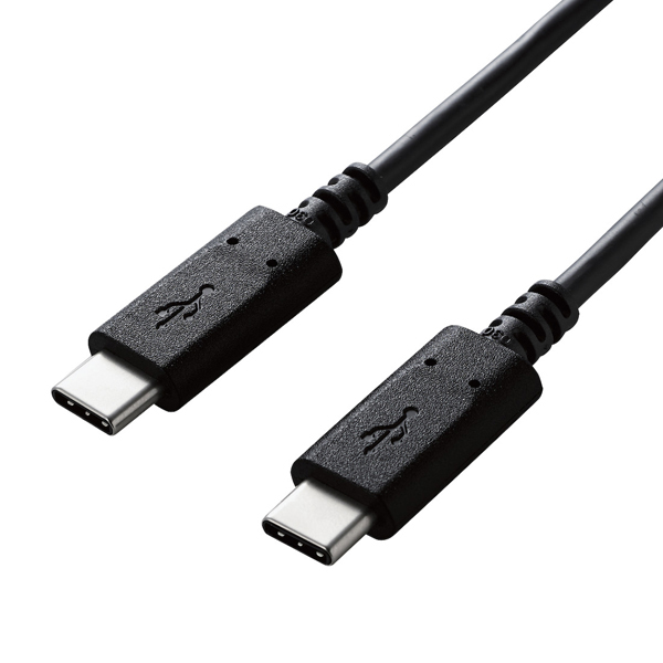 USB2.0ケーブル/C-Cタイプ/認証品/USB Power Delivery対応/3A出力/0.5m/ブラック