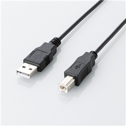 エコUSB2.0ケーブル/A-Bタイプ/エコ/3m/ブラック