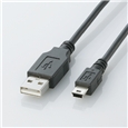 USB2.0ケーブル A-miniBタイプ/1.5m(ブラック)