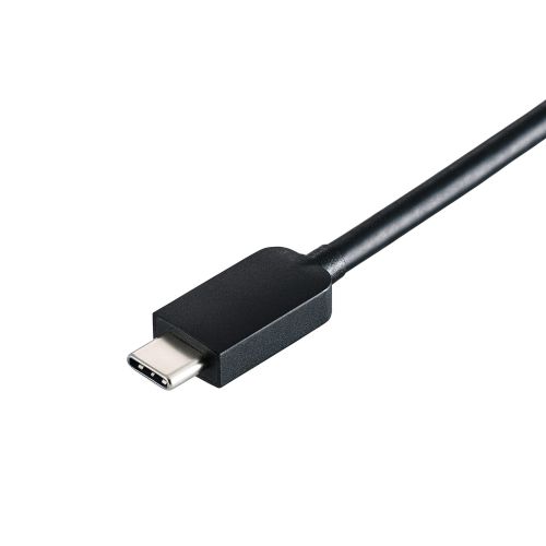 USB HUB/USB-C/USB2.0/バスパワー/4ポート/15cm/ブラック