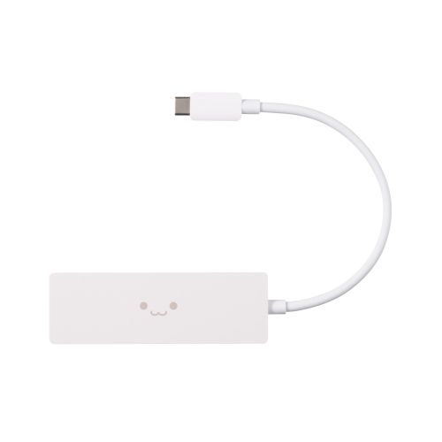 USB HUB/USB-C/USB2.0/バスパワー/4ポート/15cm/ホワイトフェイス