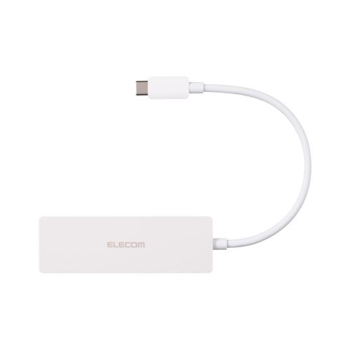 USB HUB/USB-C/USB2.0/バスパワー/4ポート/15cm/ホワイト
