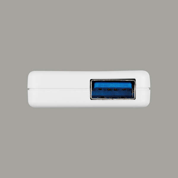 USB HUB/USB5Gbps/Type-C変換アダプタ付き/コンパクト/バスパワー/4ポート/ホワイト