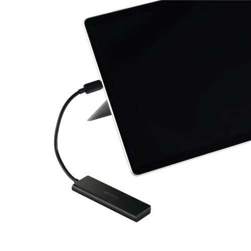 USB HUB/USB-C/5Gpbs/USB-A×3/Type-C-×1/PD100W対応/バスパワー/4ポート/ブラック