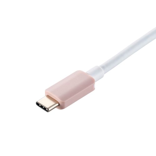 USB HUB/USB-C/USB5Gbps/バスパワー/4ポート/15cm/ピンク