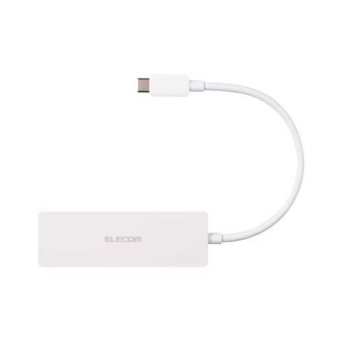 USB HUB/USB-C/USB5Gbps/バスパワー/4ポート/15cm/ホワイト