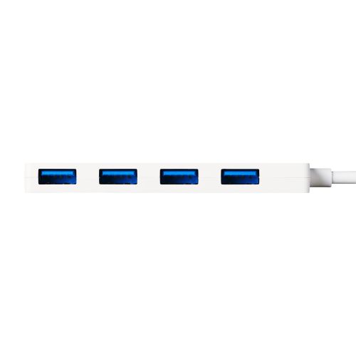 USB HUB/USB-C/USB5Gbps/バスパワー/4ポート/30cm/ホワイト