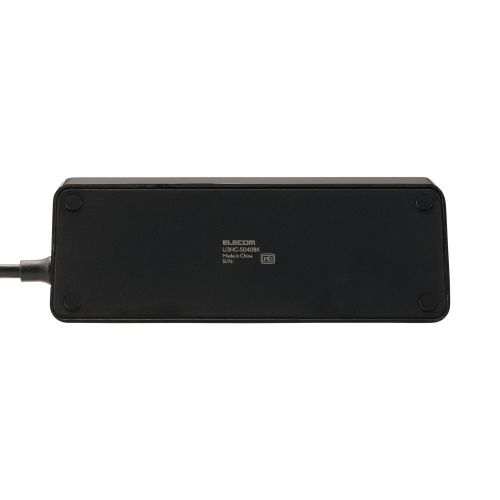 USBHUB/Type-C/USB5Gbps/個別スイッチ付/バスパワー/4ポート/30cm/ブラック