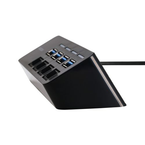 USBHUB/Type-C/USB5Gbps/個別スイッチ付/バスパワー/4ポート/30cm/ブラック