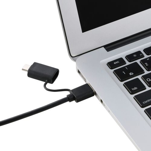 USB HUB/Type-C変換アダプタ付き/5Gpbs/USB-A×4/Type-C×3/バスパワー・セルフパワー/7ポート/シルバー