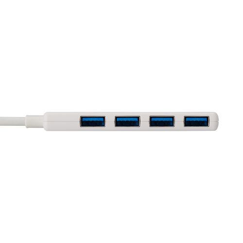 USB HUB/USB5Gbps/バスパワー/4ポート/ホワイト