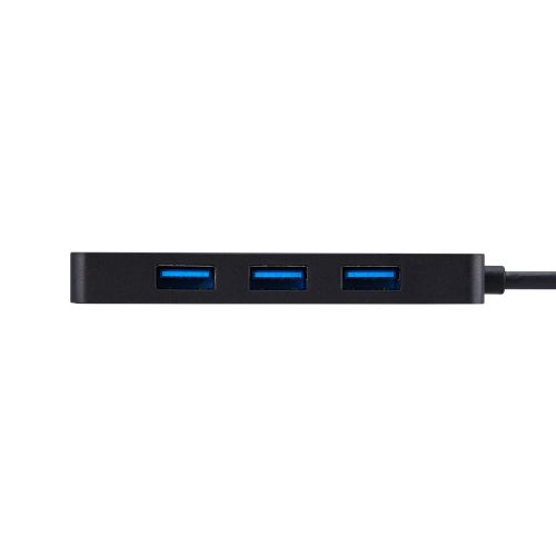 USB HUB/USB-C/バスパワー/USB-A×3/HDMI×1/30cm/ブラック