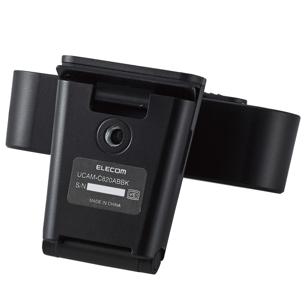 Webカメラ/200万画素/オートフォーカス/Full HD/内蔵マイク付/ブラック