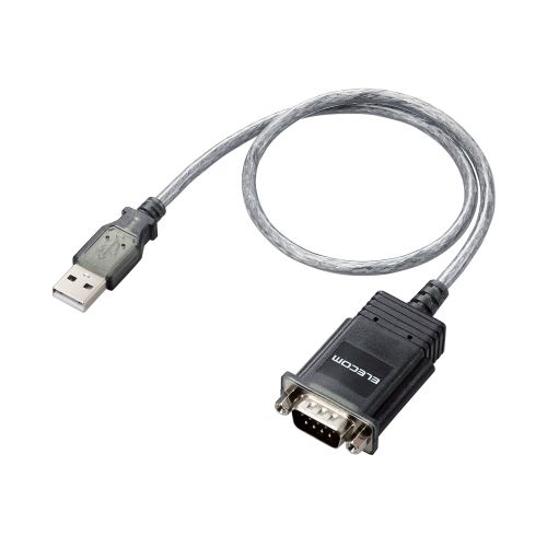 USB to シリアルケーブル/USBオス_RS-232C用/RoHS指令準拠/グラファイト