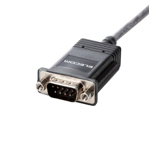 USB to シリアルケーブル/USBオス_RS-232C用/RoHS指令準拠/グラファイト