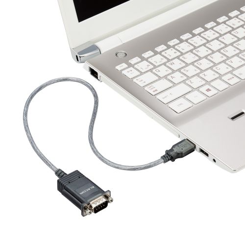 USB to シリアルケーブル/USBオス_RS-232C用/RoHS指令準拠/グラファイト