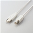 EU RoHS指令準拠 USB2.0ケーブル ABタイプ/1.0m(ホワイト)