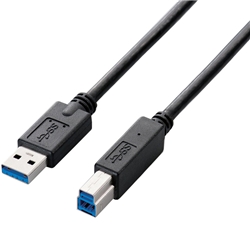EU RoHS指令準拠 USB3.0ケーブル(A-B)/1.0m/ブラック