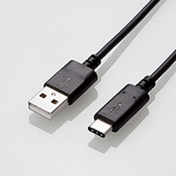USB3.1ケーブル/Gen2/A-Cタイプ/認証品/3A出力/0.5m/ブラック