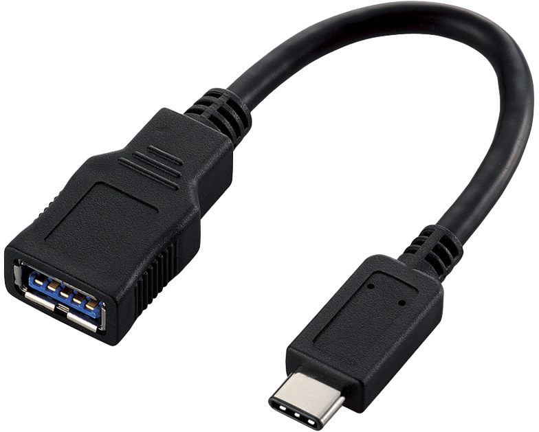 USB3.1変換ケーブル/Type-C端子/ブラック