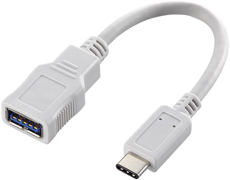 USB3.1変換ケーブル/Type-C端子/ホワイト