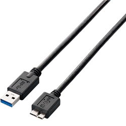 USB3.0ケーブル(A-microB)/2.0m/ブラック