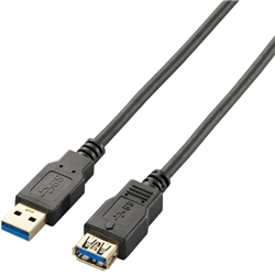 USB3.0延長ケーブル(A-A)/2.0m/ブラック