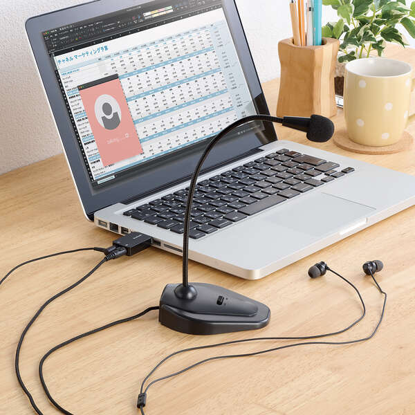 USBオーディオ変換アダプタ/ブラック