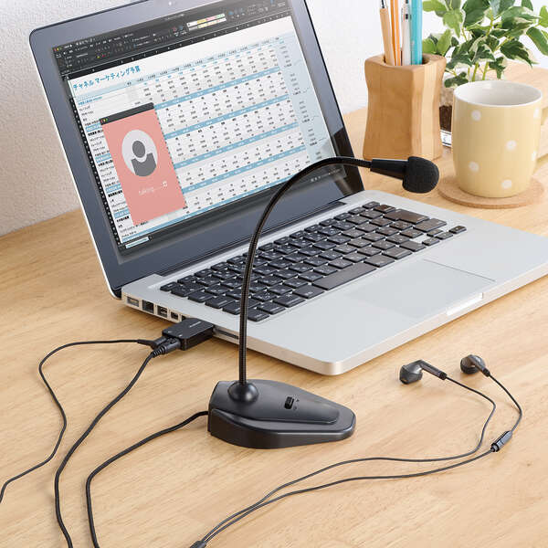 USBオーディオ変換アダプタ/ブラック