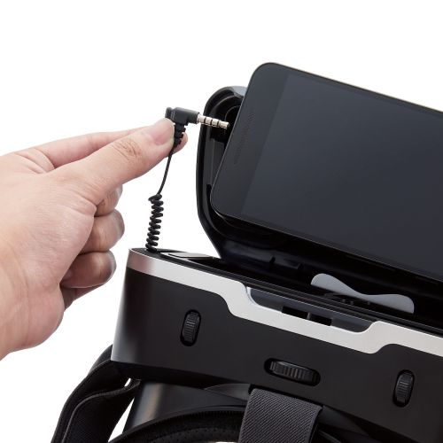 VRゴーグル/ヘッドホン一体型タイプ/ブラック