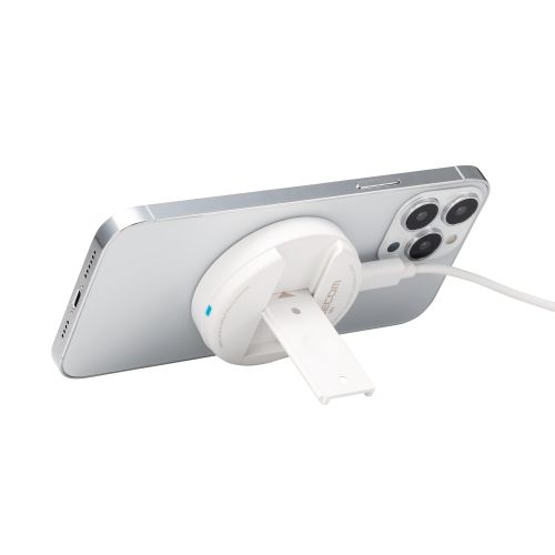 ワイヤレス充電器/マグネット内蔵/7.5W/卓上タイプ/3way/ホワイト